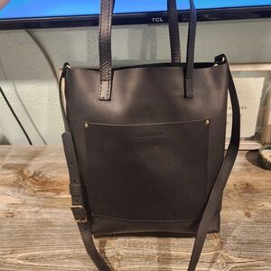 Black Portland leather crossbody bag